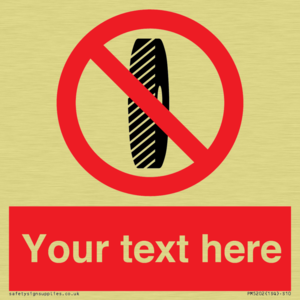 Custom Do Not Change Grinding Wheel Sign